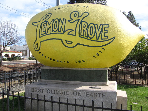 Lemons have a history of thriving in Lemon Grove, a community that claims to have the Best Climate on Earth!