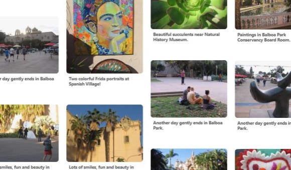 Pinterest pins of beautiful Balboa Park!