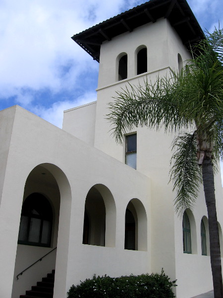 Simple arches and lines mount skyward like a cubist painting.