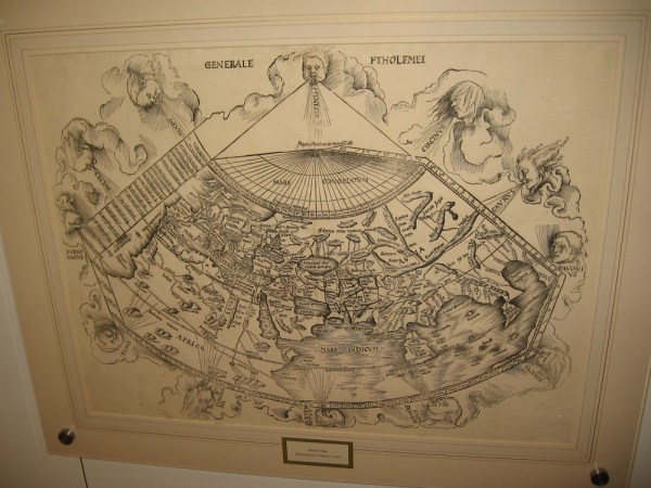World Map (Ptolemy), Martin Waldseemuller, 1513. Even after the discovery of America, Ptolemaic maps devoid of a Western Hemisphere were still printed.