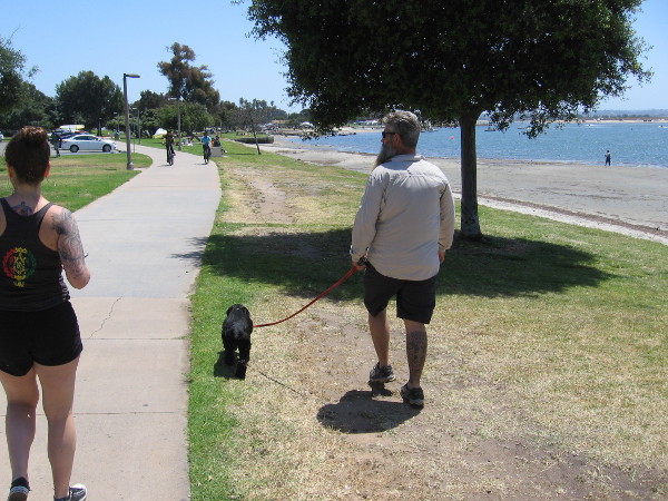 Heading down a path.