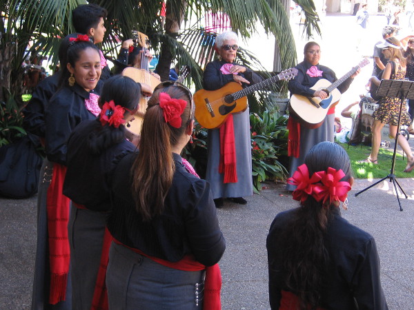 When not on the main stage, City Heights Mariachi did some more entertaining along El Prado.