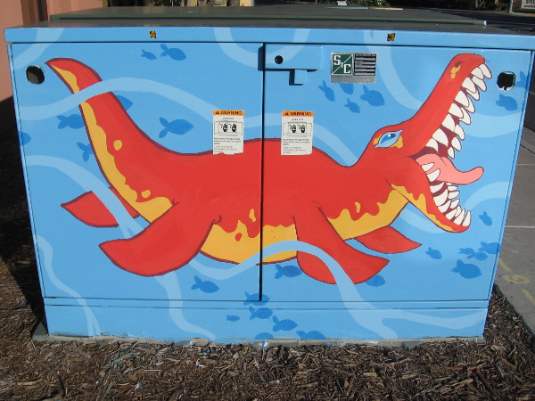 Another colorful side and another toothy monster.