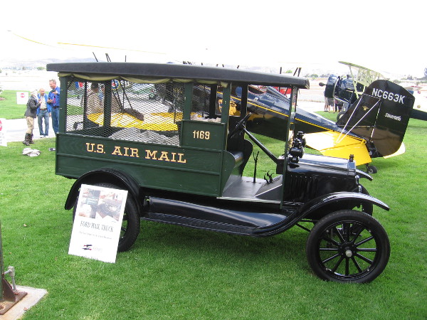 A Ford U.S. Air Mail truck was on display during the event, courtesy of the San Diego Air and Space Museum.