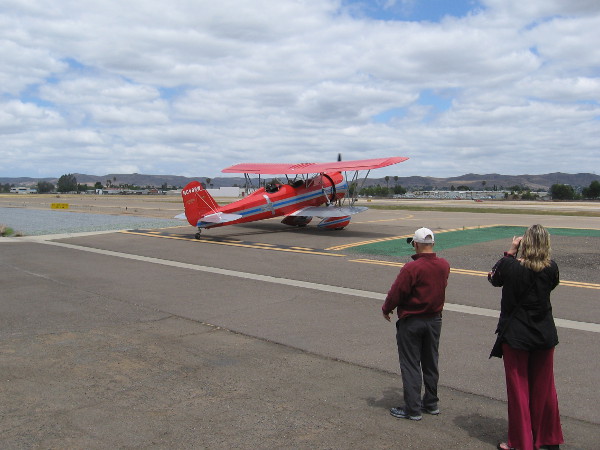The second Stearman Speedmail aircraft follows.