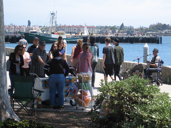 Many people were out on Sunday enjoying the San Diego sunshine.