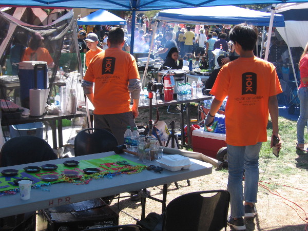 In Balboa Park, at the International Cottages, a big food festival was underway on Sunday. Yummy smells filled the air.
