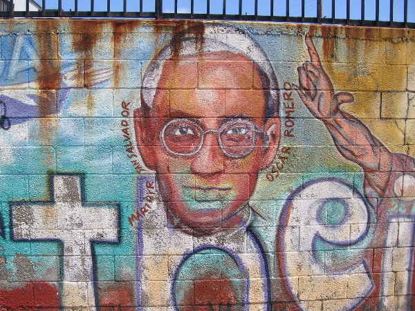 The face of Óscar Romero.