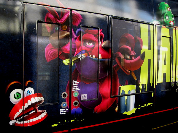 A three-headed dog named Raspberry!