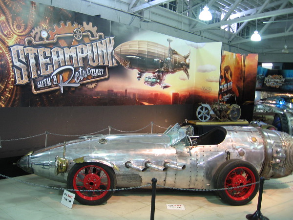 One of many cool vehicles you'll see at the San Diego Automotive Museum during their show Steampunk: The Exhibit.
