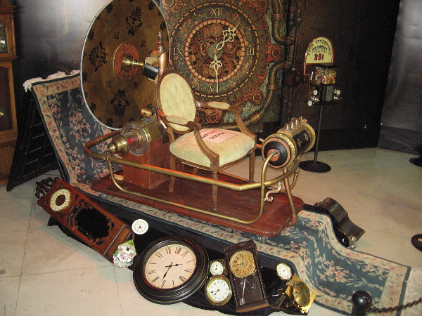 Time Machine, by artist Richard P. Ingalls. This was commissioned in 2014 by the Salk Institute of Biological Studies for its annual staff service awards program!