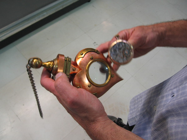 Jeff shows me some of his fantastic art.