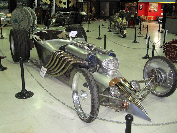 One of many super cool vehicles you'll see when you visit the San Diego Automotive Museum during Steampunk: The Exhibit.