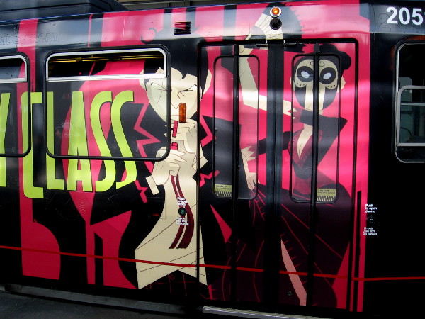 Second photo of the Deadly Class San Diego Comic-Con trolley wrap!