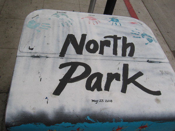 This final North Park electrical box was painted last month. You can find it on Upas Street east of 30th Street, in front of The Taco Stand.