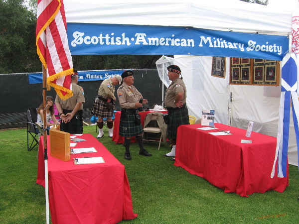 The Scottish American Military Society was present for the annual gathering.