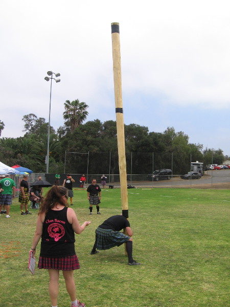 That looks super heavy. One guy went backwards when he lost his balance.