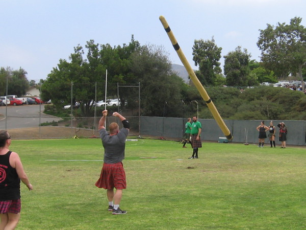 There goes another caber!