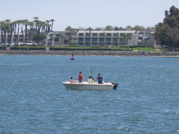 I see the Coronado Island Marriott Resort beyond those fisherman.