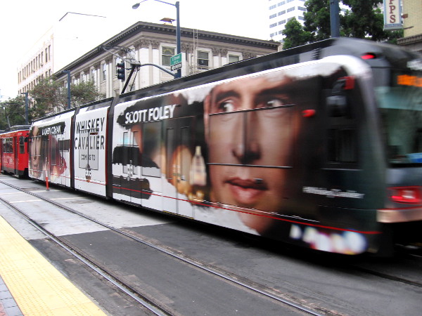 Another cool trolley wrap for 2018 San Diego Comic-Con spotted at the Fifth Avenue station downtown.