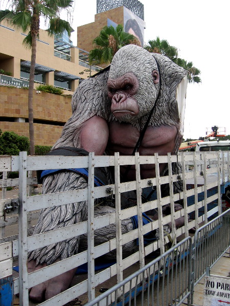 Rampage George has arrived on a truck bed near the Omni and Petco Park for 2018 San Diego Comic-Con!