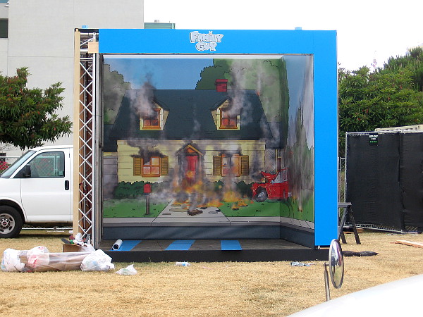 Yikes! The Griffin home is on fire!