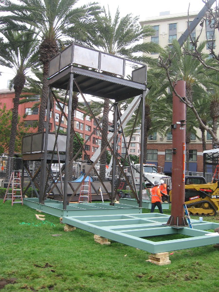 That big slide at Dead Quarters will be mounted here.