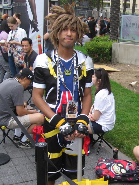 Sora cosplay from Kingdom Hearts.