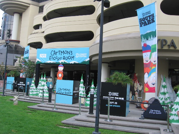 Cartman's Escape Room at the Comedy Central offsite appears about ready!