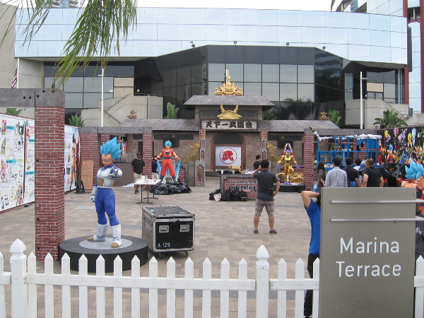 What I called a castle has turned out to be more like a palace, created by Bandai at the Marina Terrace.