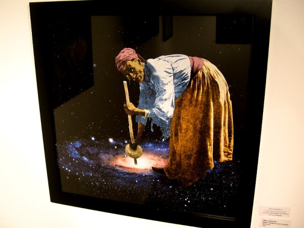 Miss Universe, a digital collage by Jessi Jumanji.