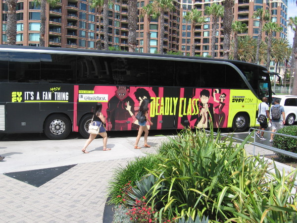 Syfy has a bunch of bus wraps again for 2018 San Diego Comic-Con.