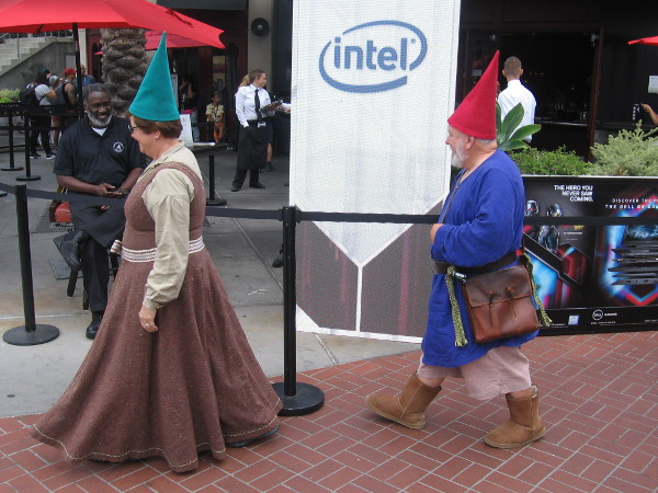 These might be garden gnomes, but I really don't know.