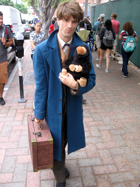 Newt Scamander cosplay.