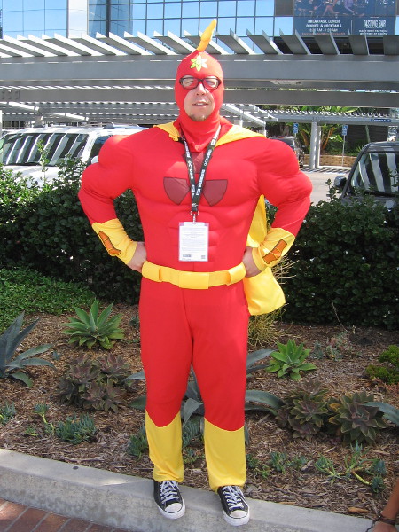 I was told this cosplay is Radioactive Man.