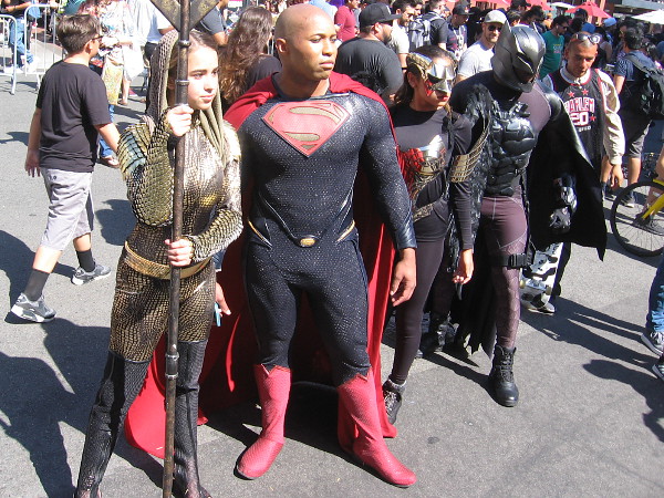 Members of the Justice League has descended into the Gaslamp Quarter. Have no fear.