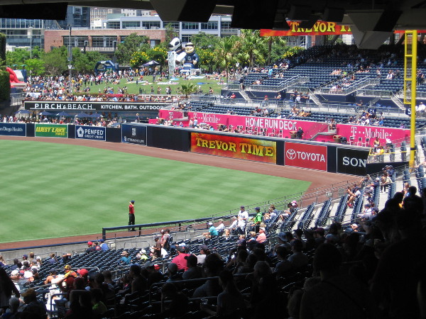 Trevor Time has returned to Petco Park on a summer's day in 2018.