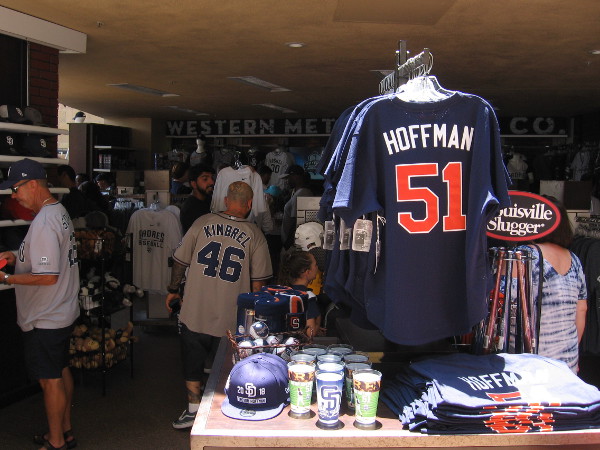 Hoffman jerseys were a hot item today.