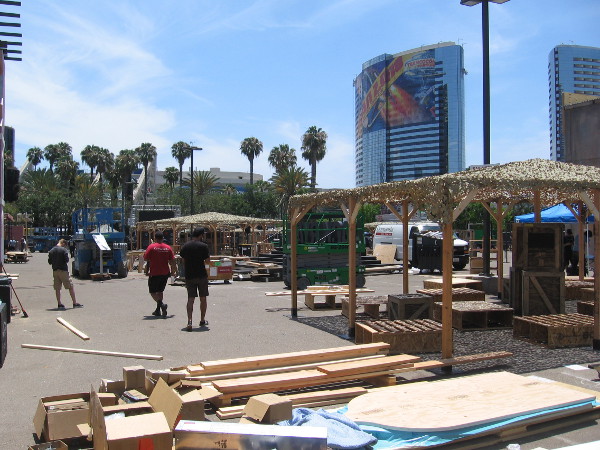 Visitors to the Jack Ryan Experience can enjoy shade under camouflage netting!