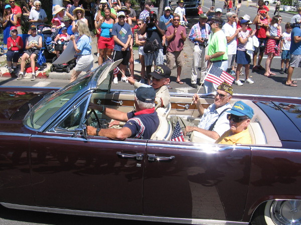 Another American Veteran is saluted. I saw many members of The Greatest Generation being thanked for their service long ago.