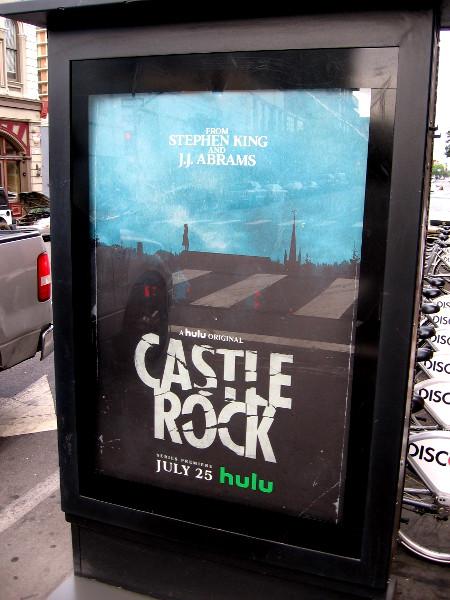 A couple posters promoting Castle Rock have appeared in the Gaslamp, including a spot near the Tin Fish.