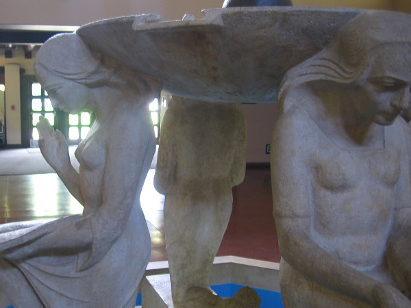 A beautiful sculpture in the Balboa Park Club building. Four Cornerstones of American Democracy,1935, by artist Frederick Schweigardt.