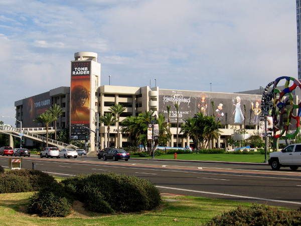 The Hilton Bayfront parking structure has three huge banners hung as of today for 2018 San Diego Comic-Con.