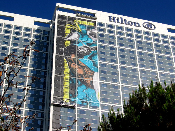 I don't recognize what this wrap promotes--not yet! Feel free to leave a comment if you know!