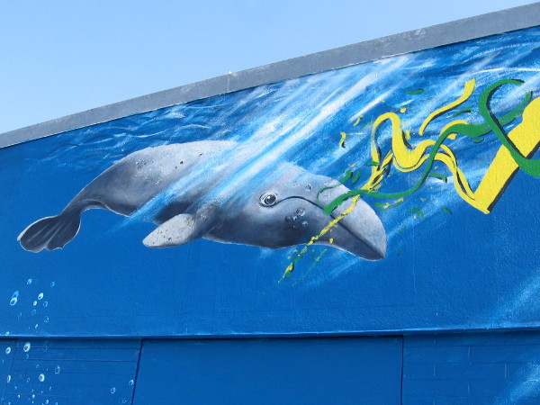 Another whale in the mural.