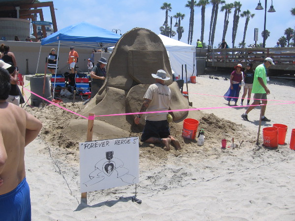 Forever Heroes. It's a big Purple Cross.