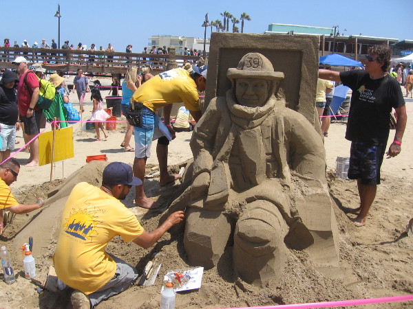 Superman entered the phone booth in my very first photo . . . then emerged as a true hero firefighter!