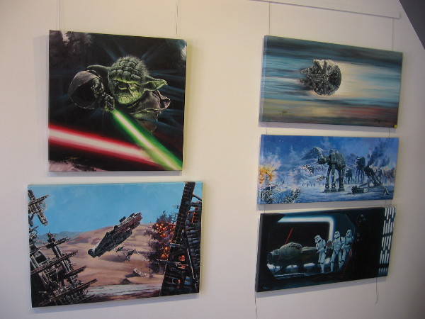 Inside The Chuck Jones Gallery in the Gaslamp you'll find a bunch of cool Star Wars art.