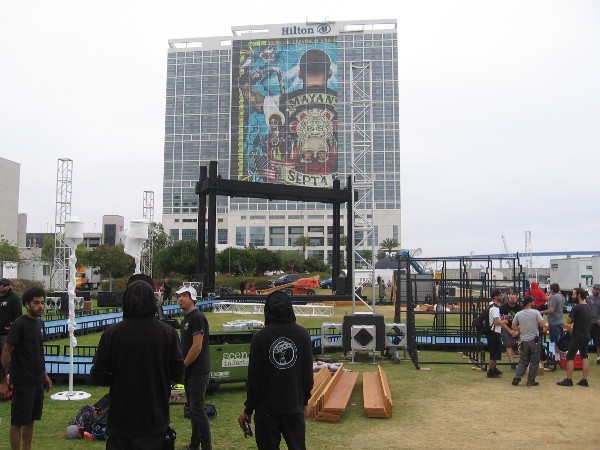 Another photo of the Adult Swim offsite under construction.