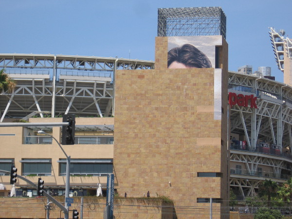 Wraps on Petco Park are appearing. The two I spotted promote Whiskey Cavalier on ABC.